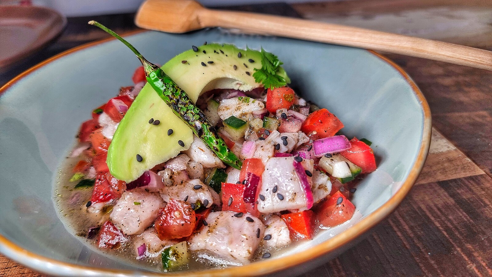 Ay Nanita, un trocito de México que se consolida en La Barrosa 6 El ceviche de corvina. Foto: Salva Moreno