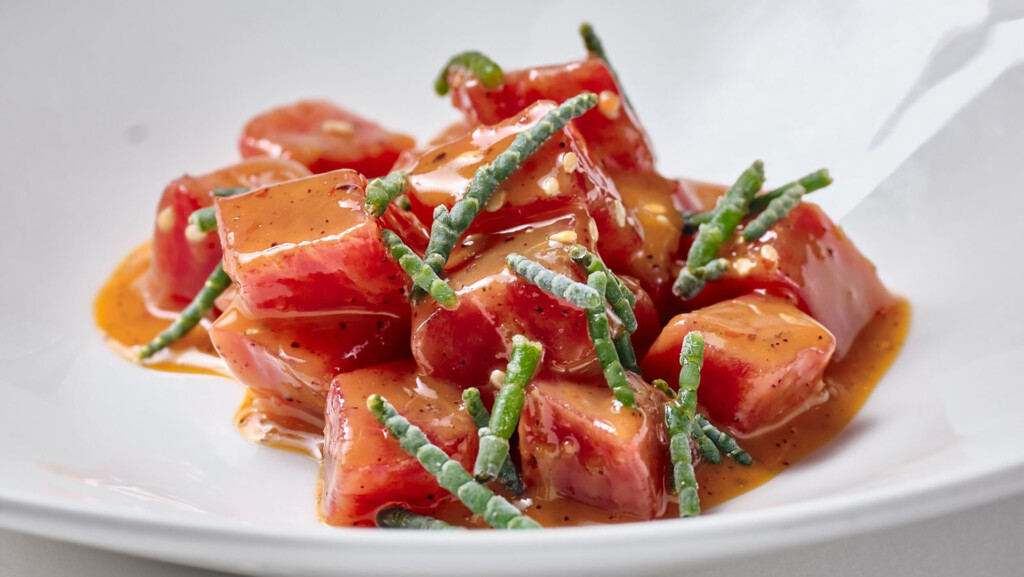 Los dados de atún de El Faro de Cádiz. Foto: J.G.