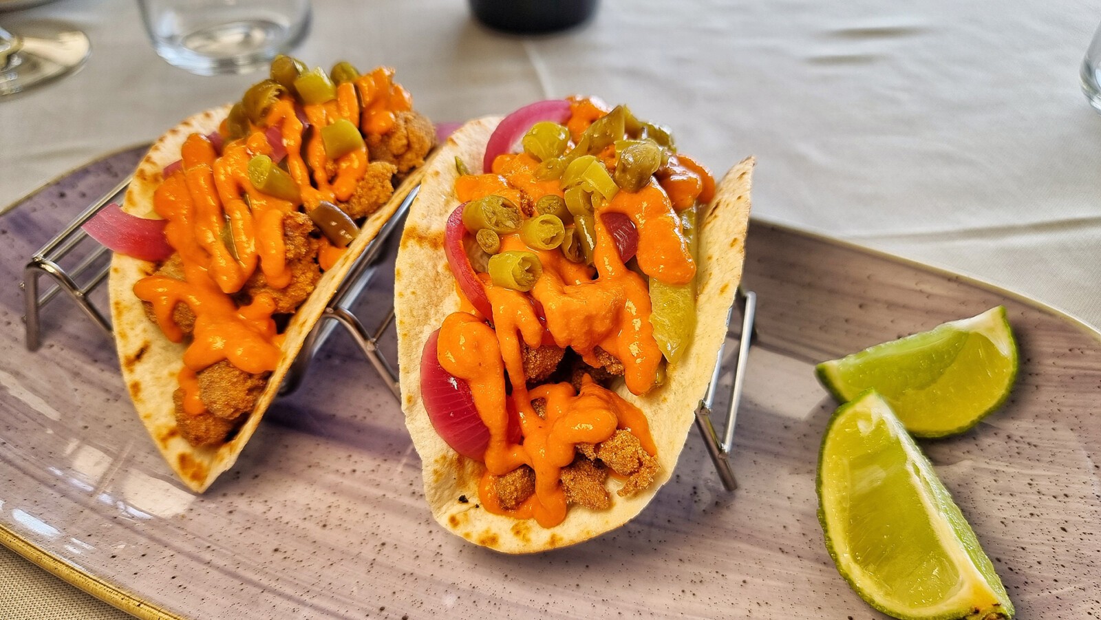 El taco de mollejas de ternera fritas. Foto: Salva Moreno