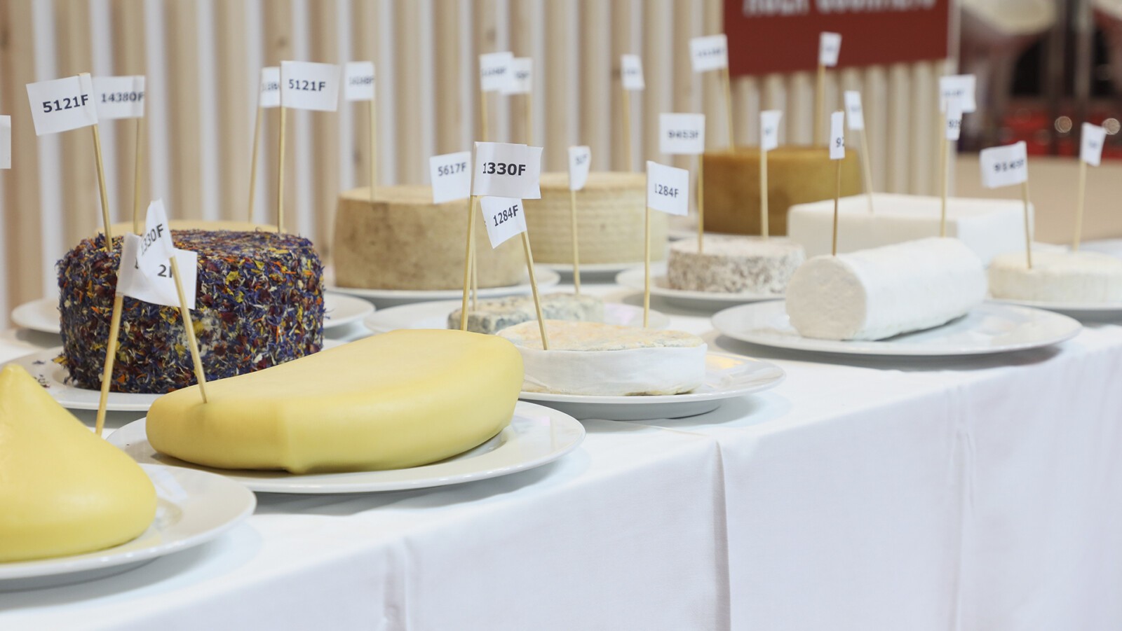 Algunos de los quesos del concurso. Foto: Salón Gourmets