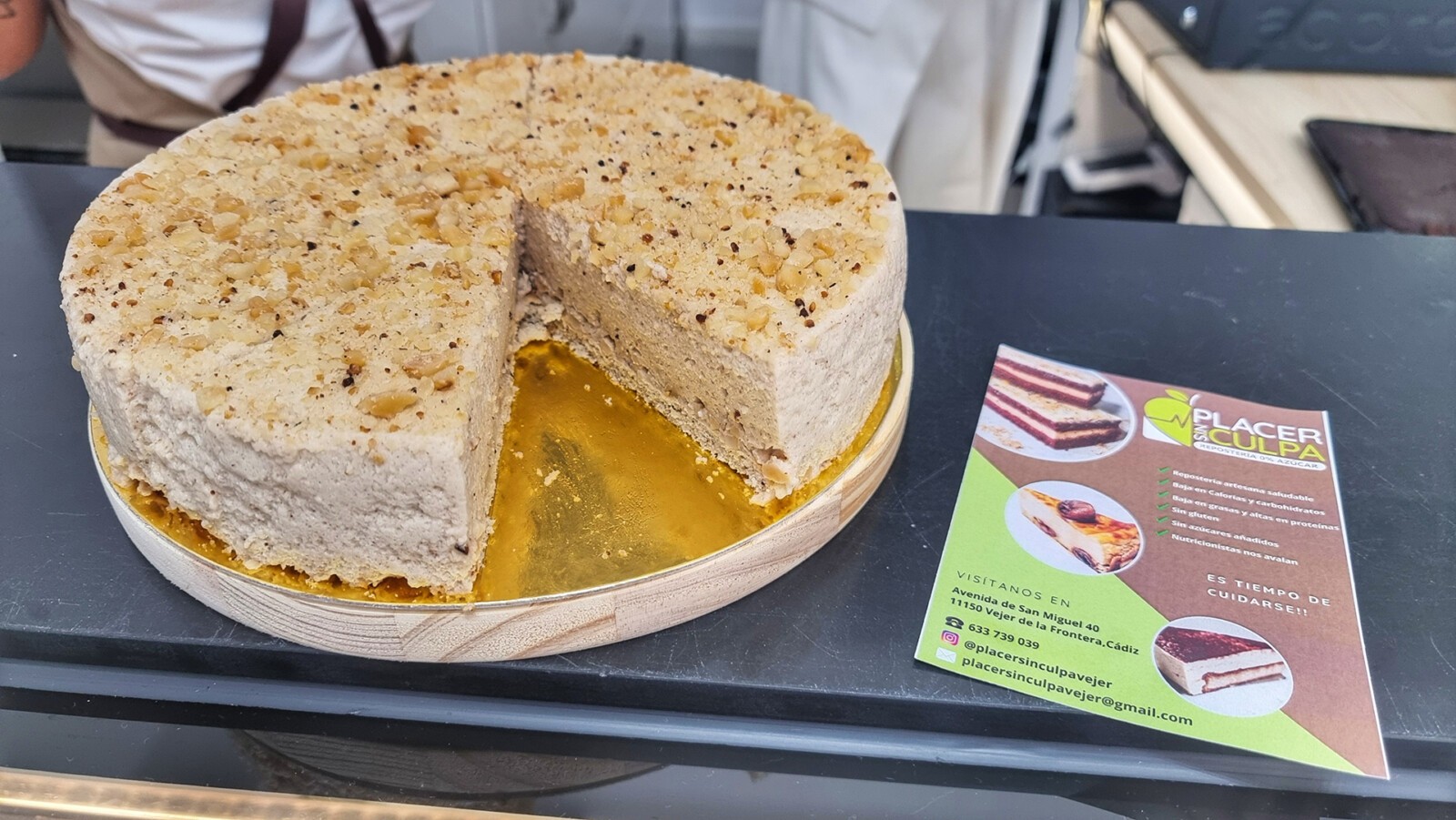 Placer Sin Culpa inaugura un punto de venta en Vejer 7 Las tartas no tienen ni gluten, ni lactosa ni azúcar. Foto: Salva Moreno