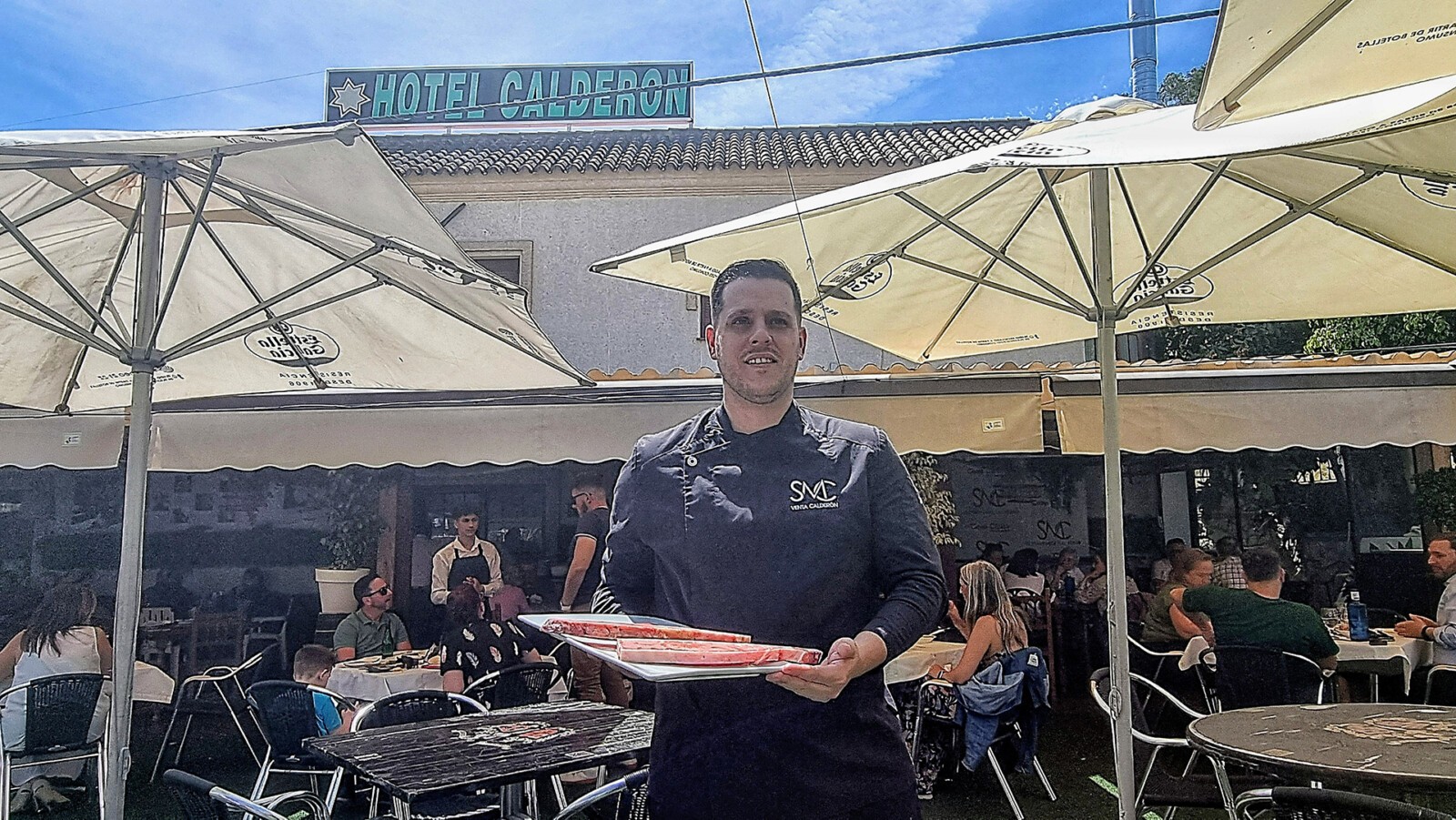 Salvi Muñoz Calderón, jefe de cocina de Venta Calderón. Foto: Salva Moreno