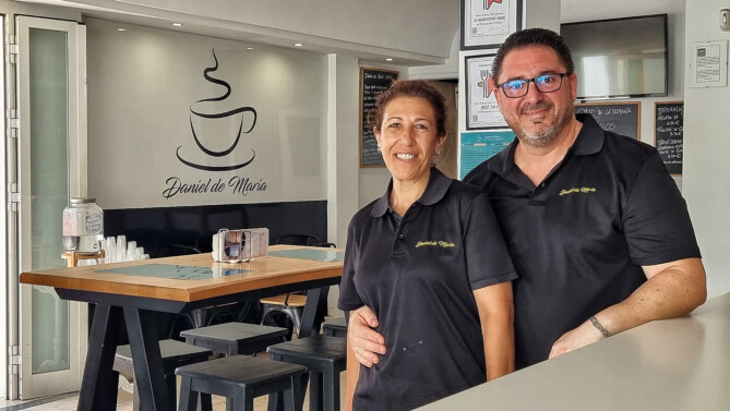 MarIa José Fernández y Daniel Sánchez, propietarios de Daniel de María. Foto: Salva Moreno