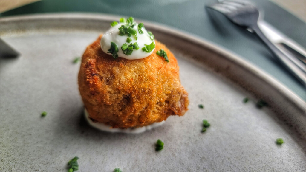 La croqueta, en este caso, de chuletón. Foto: Salva Moreno