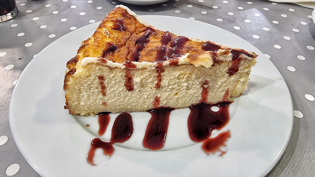 De postre, tarta de queso. Foto: Salva Moreno