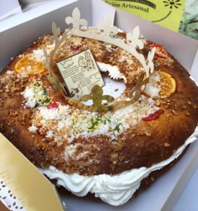 Roscón de Reyes de la Confitería Juan Moreno, en Villamartín. Foto: Cedida