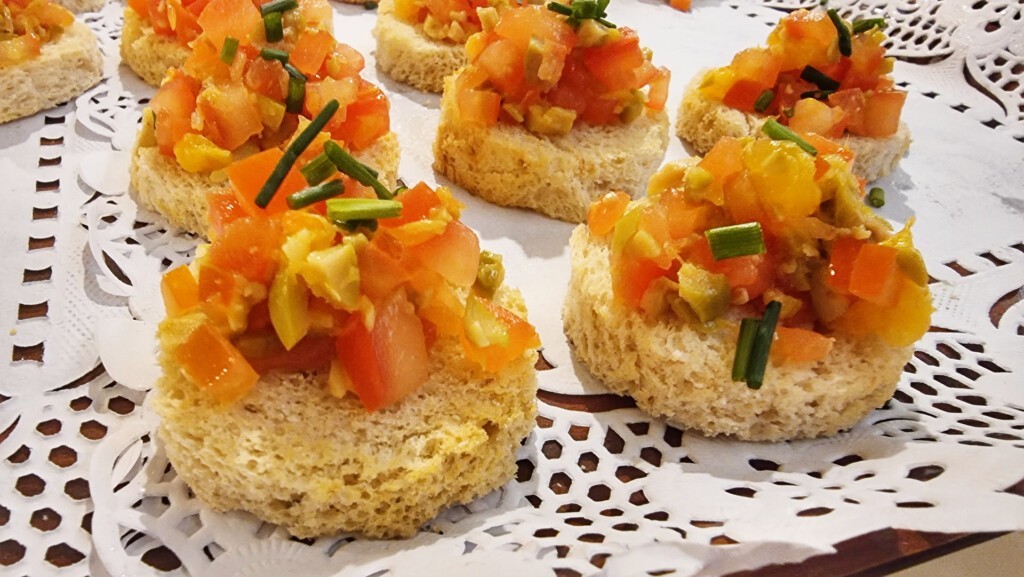 Un tartar de tomate, en la cena de Artcua. Foto: Salva Moreno