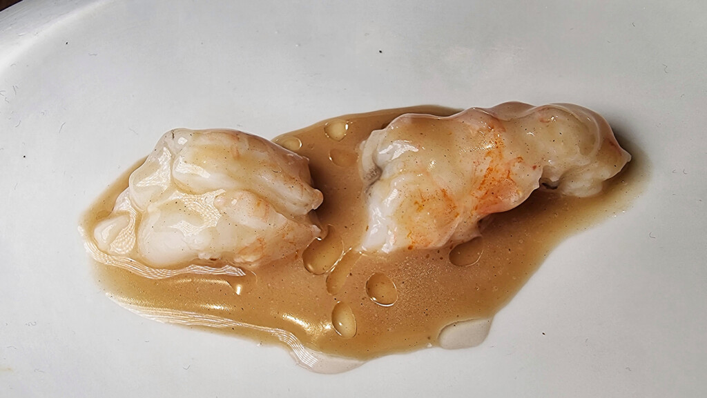 Cigala, pollo asado y vainilla. Foto: Salva Moreno