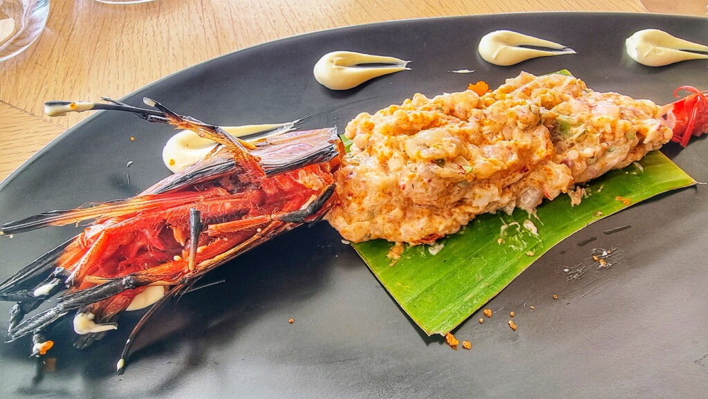 El tartar de carabinero de Bodega Jerezana. Foto: Salva Moreno