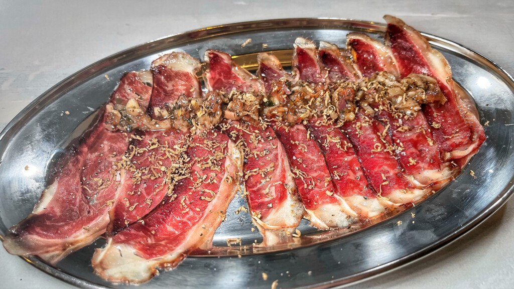 Picanha madurada templada a la llama. Foto: Salva Moreno