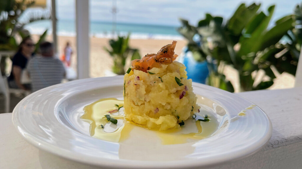 El cremoso de 'zarmorejo de papas'. Foto: Salva Moreno