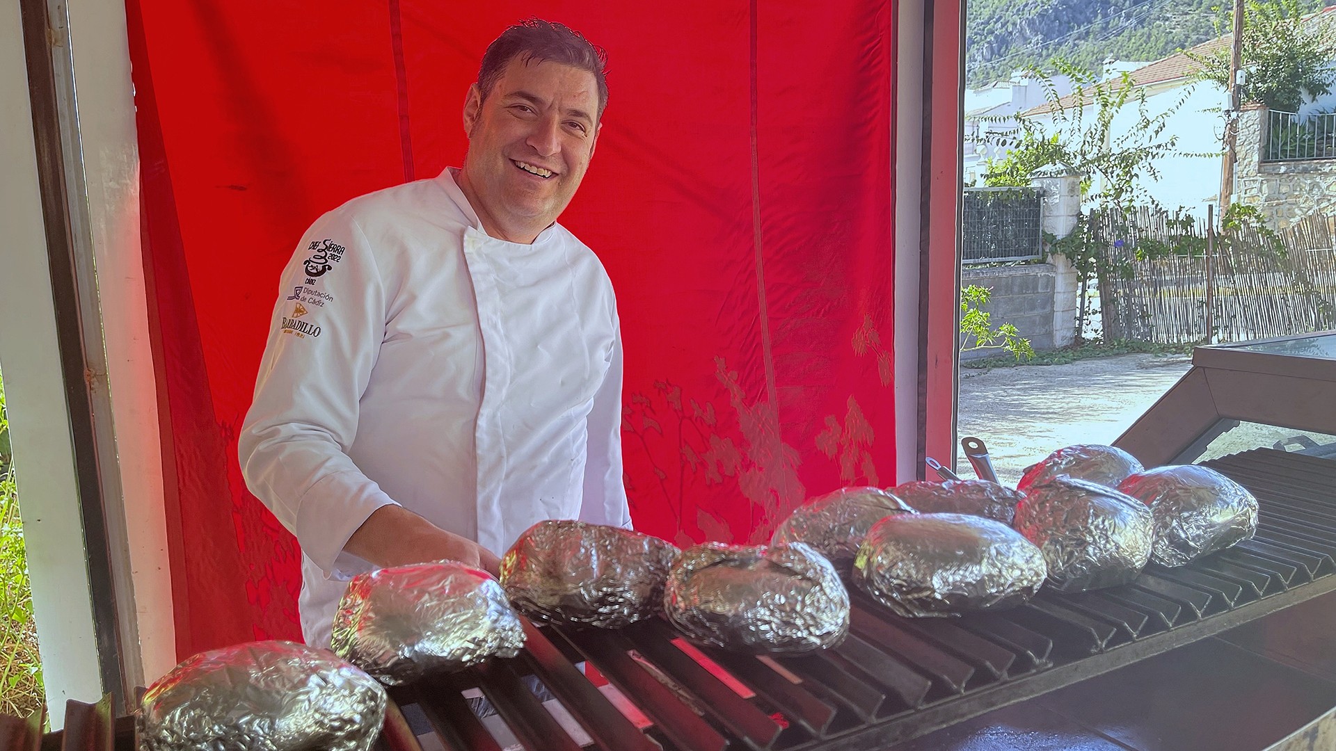 Javi Mena, en la parrilla. Foto: Salva Moreno