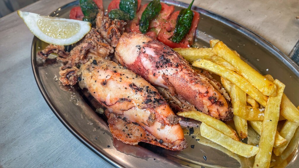 Calamar de potera frito. Foto: Salva Moreno