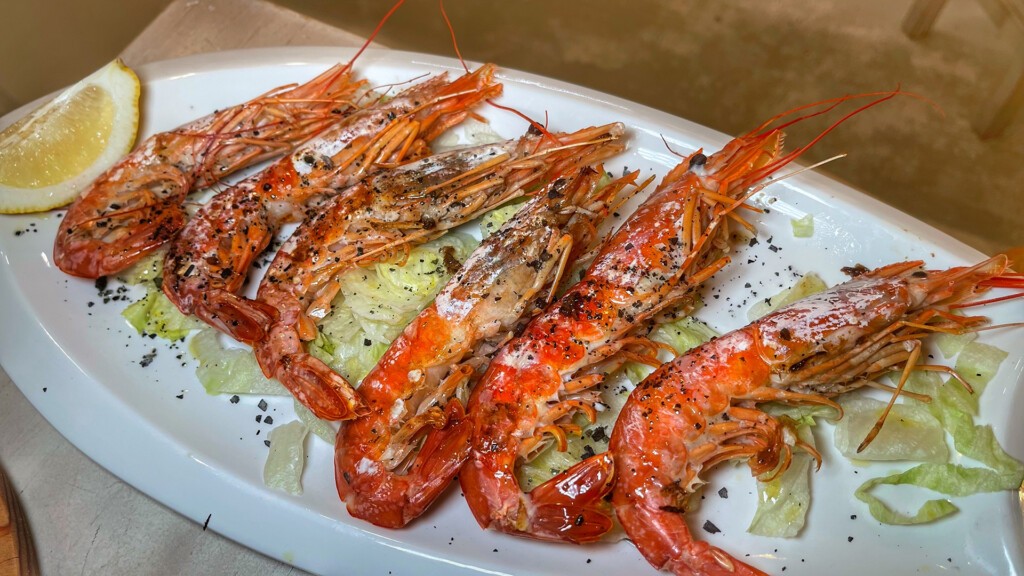 Gambones a la plancha. Foto: Salva Moreno