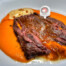 Sangre y ámbar al oloroso, plato ganador del Cocina con Retinta. Foto: Salva Moreno