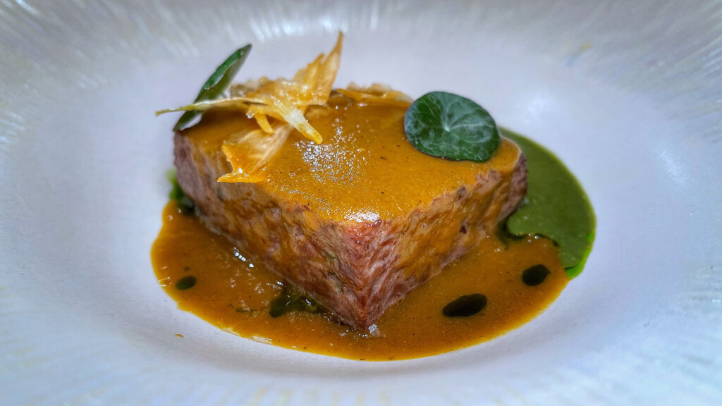 Plato de galete con toque tailandés. Foto: Salva Moreno