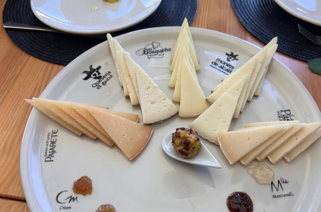 El plato con los quesos de La Merina. Foto: Cedida