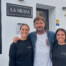 Los socios de La Brasa. De izquierda a derecha, Raquel Rodríguez, Víctor Rodríguez y Martina Giambanco. Foto: Salva Moreno