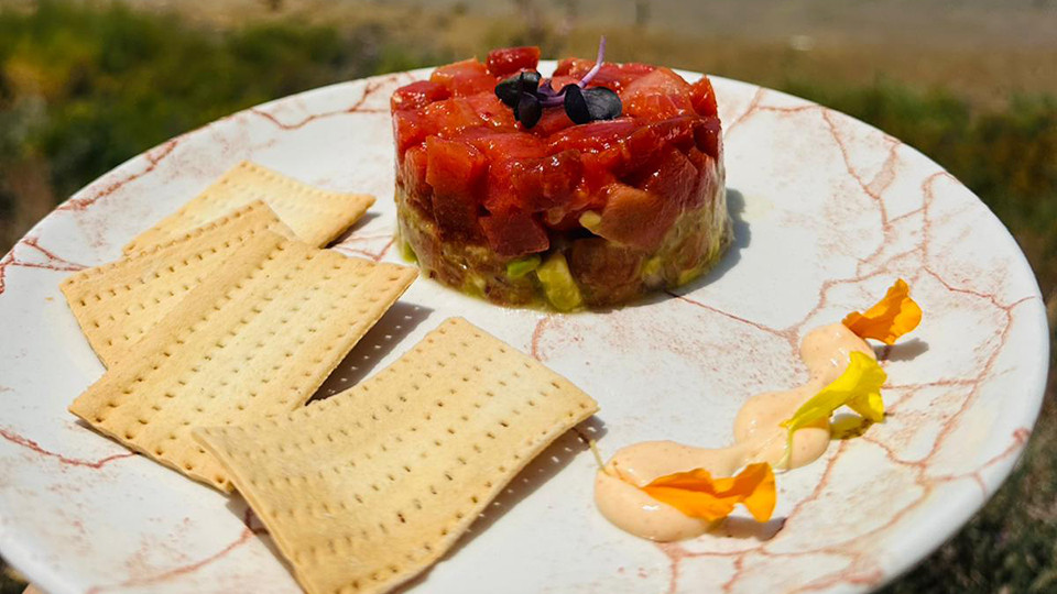 Tartar de atún de Salina Santa Teresa. Foto: Cedida