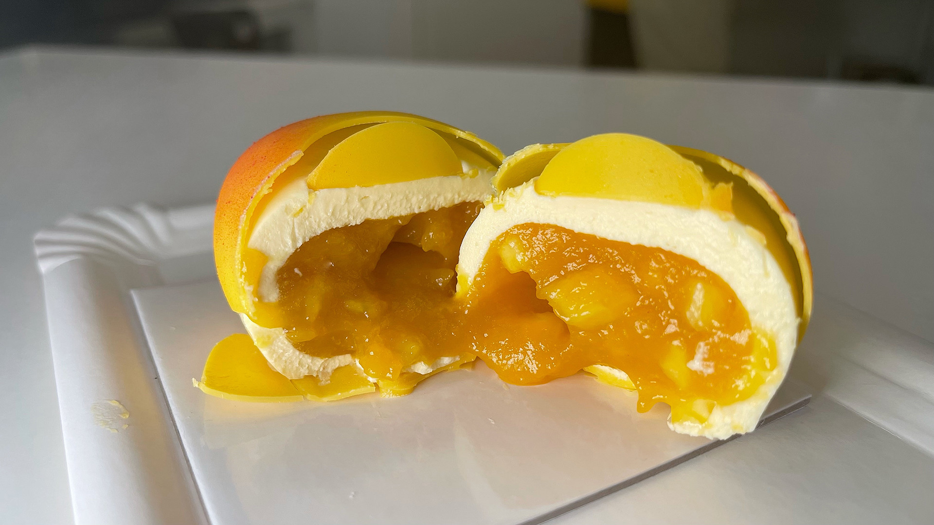 El pastel de mango de Dúo Placer. Foto: Salva Moreno