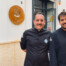 Ángel y Alejandro Rodríguez, en la entrada de Avante Claro Centro. Foto: Salva Moreno