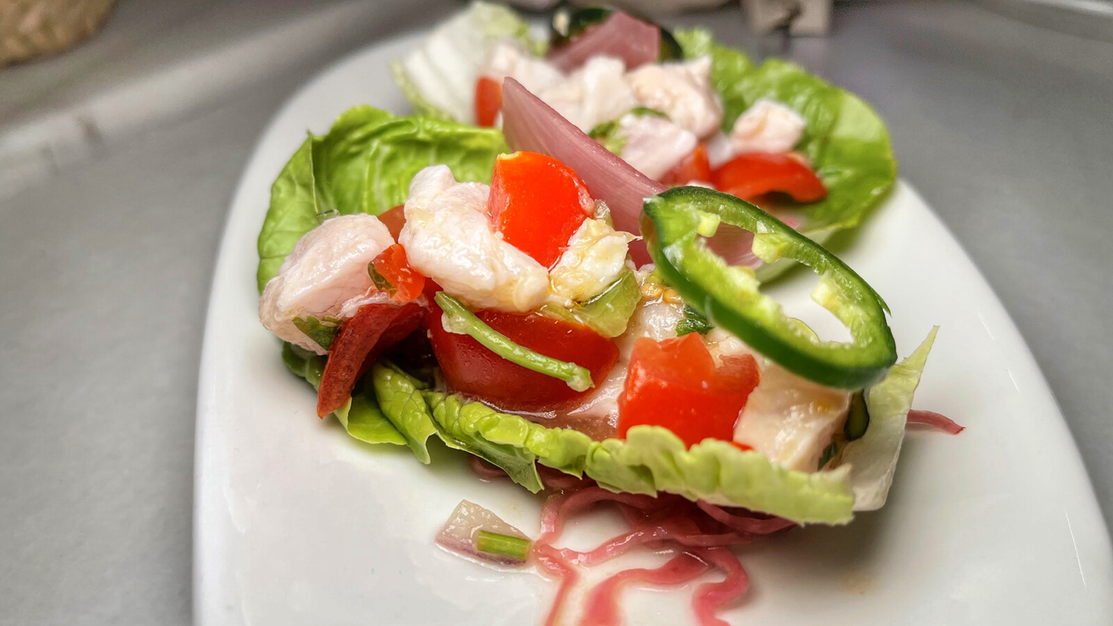 Cogollos y ceviche. Foto: Salva Moreno