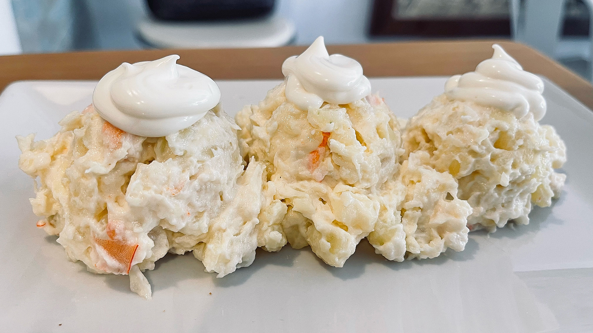 Ensaladilla de langostinos. Foto: Salva Moreno