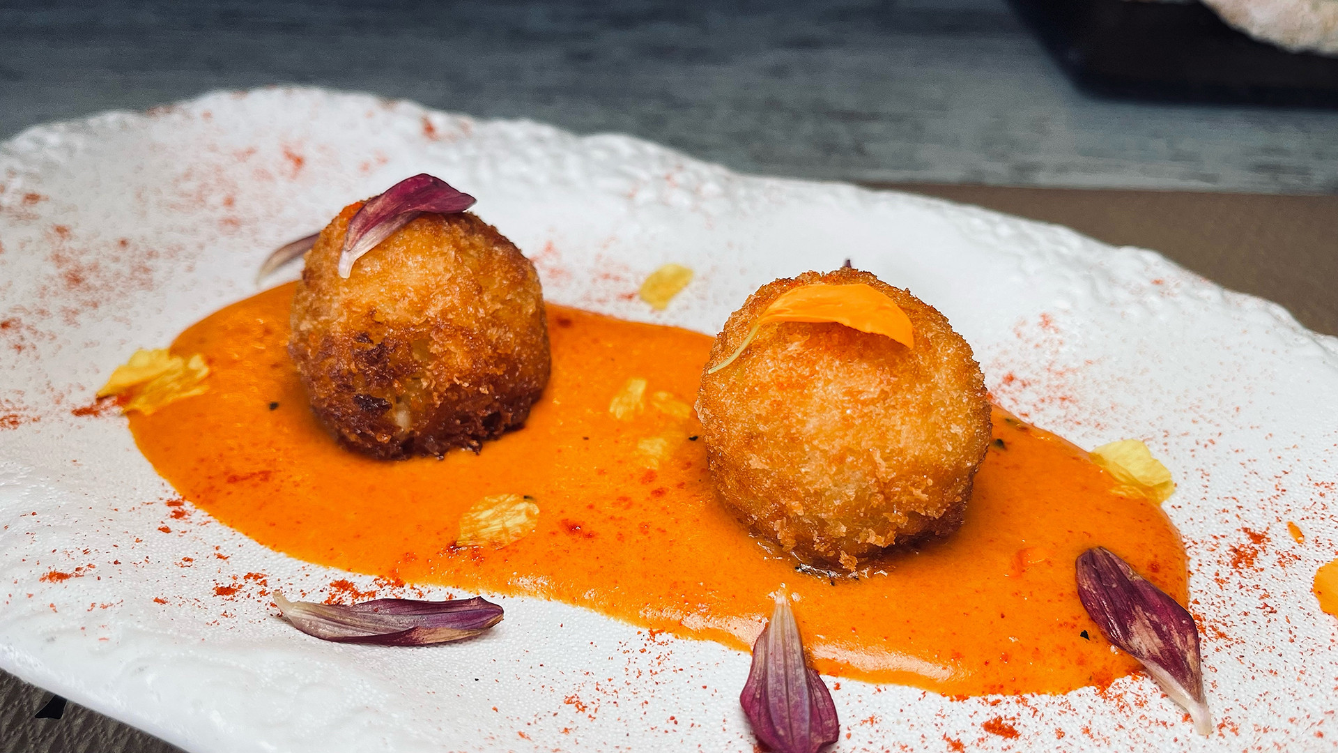 Croquetas de vieira. Foto: Salva Moreno