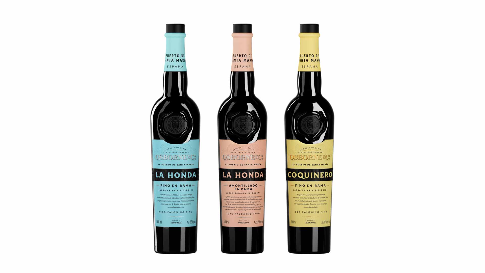 La Honda, junto a otros vinos de Osborne. Foto: Osborne